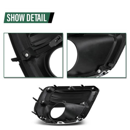 Solid Spare Fit For 2019-2021 Subaru Forester Front Bumper Fog Light Bezel Lamp Trim Left