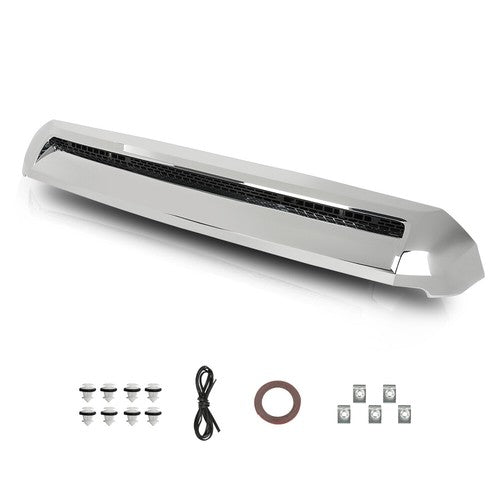 Solid Spare Fit For Toyota Tundra 2014-2021 Front Upper Hood Bulge Molding Grille Trim