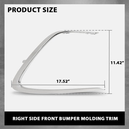 Solid Spare Front Bumper Side Molding Trim Right Fit For 2021 2022 2023 Toyota Camry LE XLE