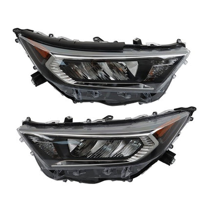 Solid Spare Headlights Chrome LED Left&Right Side For Toyota RAV4 LE XLE 2019 2020 2021 2022