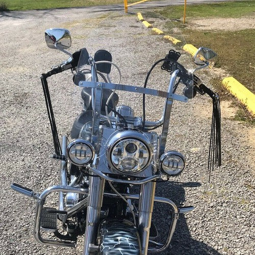 Solid Spare 26" Acrylic Windscreen Windshield For Harley Softail Deluxe Fat Boy FLS 2000-17