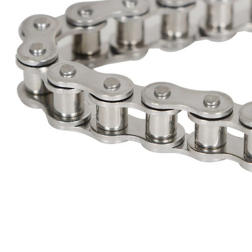 Solid Spare #40SS Stainless Steel Roller Chain x 10 feet+Free Connecting Links 1 connector