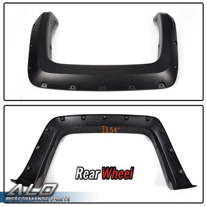 Solid Spare Fit For 2014-2018 Chevy Silverado 6.5'-8' Bed Pocket Rivete Style Fender Flares