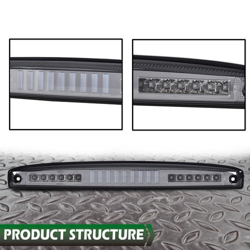 Solid Spare Fit For 03-06 Dodge Ram 2500 3500 Smoke LED Rear Center Tailgate Brake Light