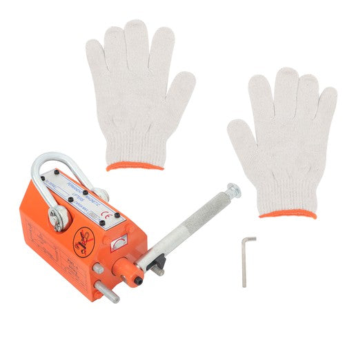 Solid Spare 1320LBS 600kg Steel Magnetic Lifter Heavy Duty Crane Hoist, 2 Safety Factor