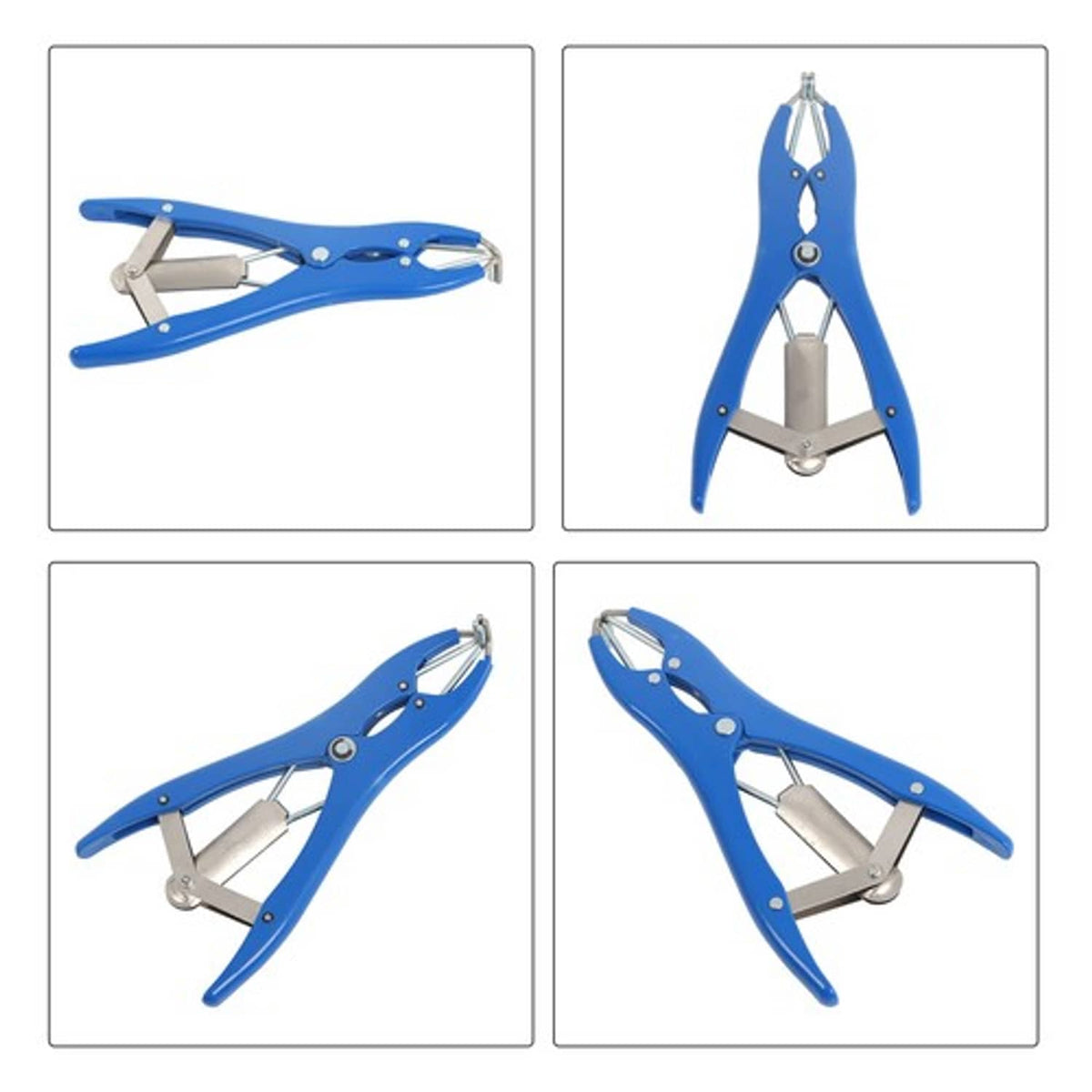 Solid Spare Elastrator Plastic with 100 Rubber Rings Castration Plier Applicator Livestock
