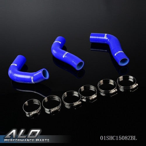 Solid Spare Fit For 94-97 Mazda Miata MX5 1.8L NA8C BPZE Silicone Radiator Hose Kit Blue