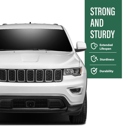Solid Spare Bumper Fog Light Bezel Lamp Trim Left Side Fit For 16-22 Jeep Grand Cherokee