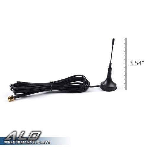 Solid Spare Fit For P71 Crown Victoria 3-3/4" Tall Magnetic Police Antenna 2 Lot Black