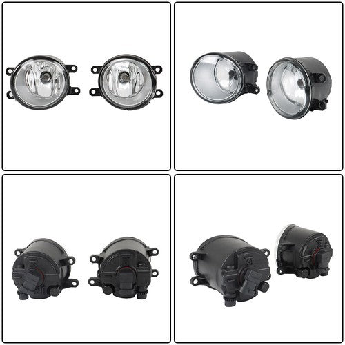 Solid Spare Fit For Toyota Camry 2007-2009 Front Fog Lights Lamps+Bezel+Switch Kit Clear New