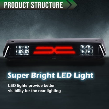 Solid Spare Fit For 04-08 Ford F150 F-150 3D LED Third Brake Tail Light Cargo Lamp Smoke