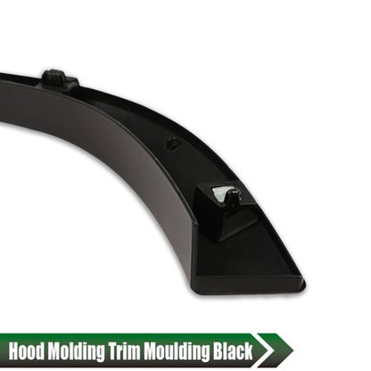Solid Spare Fit For 2007-2015 Mini Cooper R55 R56 R58 R59 Black Grille Hood Molding Trim