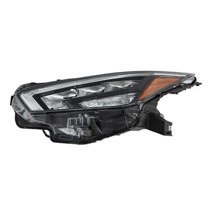 Solid Spare Chrome For Nissan Versa 2020-2021 LH/Driver Headlight Headlamp Clear Lens LED