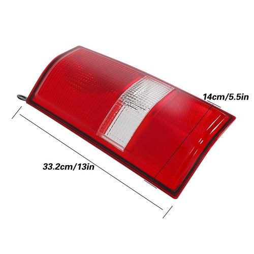 Solid Spare Tail Light For Chevrolet Express/GMC Savana 2003-2022 2023 Red Driver/LH Side