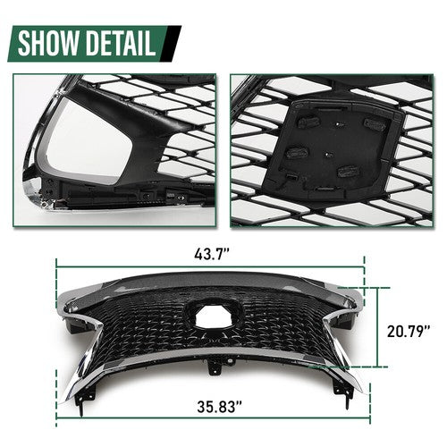 Solid Spare Front Bumper Full Kit Fit For 13-15 Lexus GS GS350 GS450 Conversion to 16+ GS F