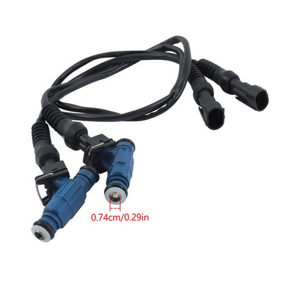 Solid Spare Fit For 2005-2014 Polaris RZR Sportsman Ranger EFI 700 800 Fuel Injector Set