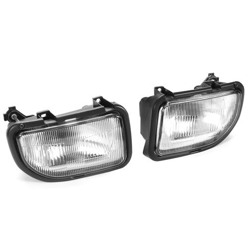 Solid Spare Front Bumper Driving Fog Lights Lamp Kit Clear For Toyota MR2 91 92-1995 W/Bulbs