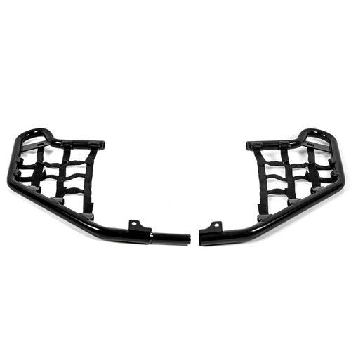 Solid Spare Black Aluminium Standard Nerf Bars Guard w/ nets For Honda TRX 700XX 2008 2009