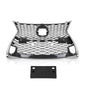 Solid Spare Front Bumper Grille Grill Fit For 16-17 Lexus GS200t 16-18 GS450h 16-20 GS350