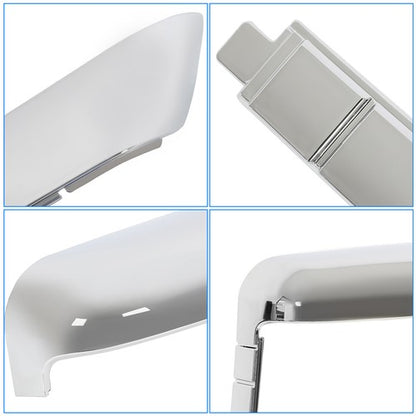 Solid Spare Chrome Top+Side Mirror Cover For 20-24 Chevy Silverado GMC Sierra HD 2500 3500