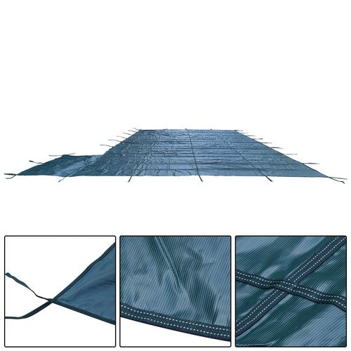 Solid Spare ? Inground Pool Safety Cover Fits 18 x 36ft With Right Steps Mesh Solid
