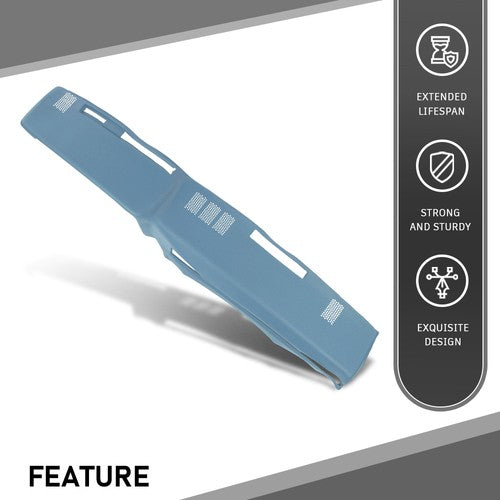 Solid Spare TPE Dash Pad Cover Light Blue Fit For 81-91 Chevy GMC C/K/R/V Truck/SUV Pickup