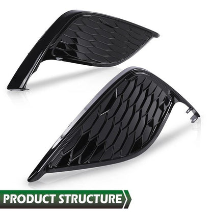Solid Spare Fit For 21-24 Toyota Camry SE XSE Front Bumper Insert Fog Light Cover Left+Right