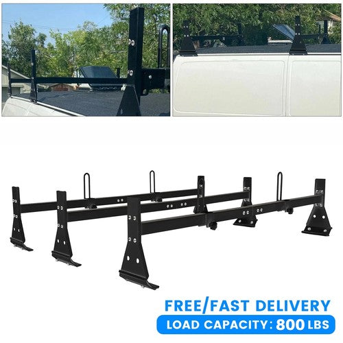 Solid Spare 59" 800lbs For Chevy Express Fullsize Van 3 bar 96-23 Ladder Roof Rack Cross Bar