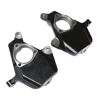 Solid Spare Black 2" Drop Lowering Spindles For Chevy GMC Silverado Sierra 1500 1999-2006