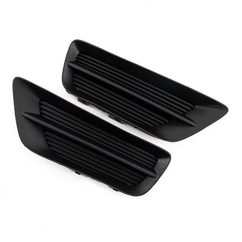 Pair Front Bumper Fog Light Black Grille Covers For 2013-2015 Honda Accord Sedan