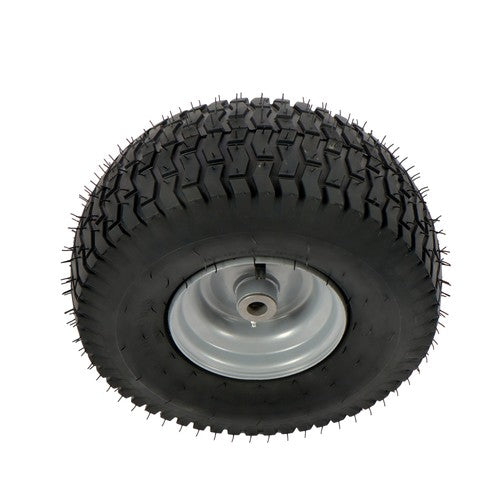 Solid Spare 15x6.00-6 Rubber Lawn Mower Tire and Wheel, 2 Pcs Replacement 3.4' shaft hole