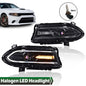 Solid Spare Fit For Dodge Charger 2015-2022 Projector Headlights LED DRL Halogen Lamps Pair