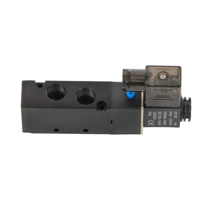 Solid Spare DC12V 3/8" BSPT 5 Way 2 Position Single Solenoid Pneumatic Air Valve
