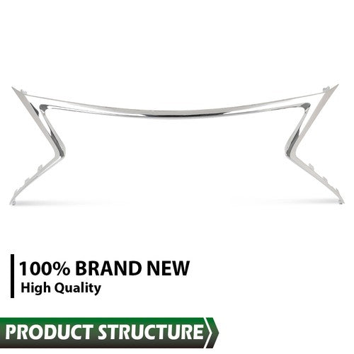 Solid Spare Fit For 2015-2017 Lexus NX200t NX300h F Sport Front Bumper Grille Trim Chrome