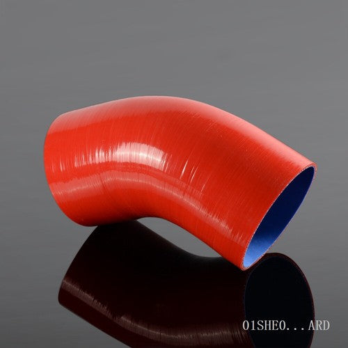 Solid Spare Fit For 4.5" 4 1/2" Elbow Couple Red Silicone 45 Degree Coolant Hose 114mm Hose