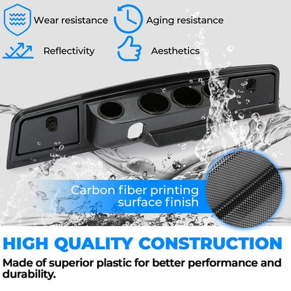Solid Spare For Yamaha G14,G16,G19,G22 1995-2007 Golf Cart Carbon Fiber Color Dash Board Kit