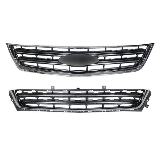Solid Spare Grille Plastic Front Upper Lower Grille Set For Chevrolet Impala 2014-2020 New