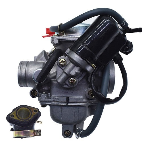 Solid Spare Go Kart Carburetor & Intake Manifold Boot For Yerf Dog Spiderbox GX150 GY6 150cc