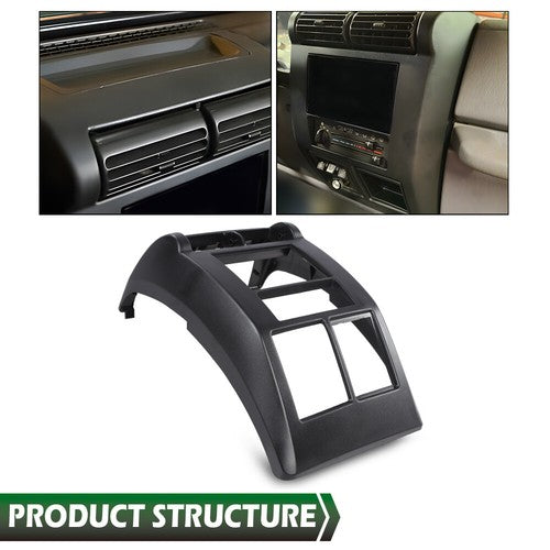 Solid Spare Fit For 97-02 Jeep Wrangler TJ Double Din Dash Bezel Radio Stereo Mounting Kit