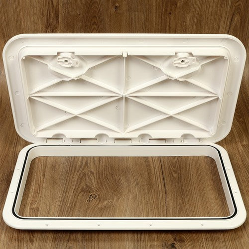 Solid Spare 2Pk Deck Marine Access Hatch & Lid 24" x 14" Boat Hatch Handle Marine Caravan RV