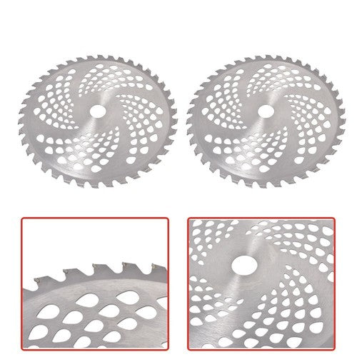 Solid Spare 2 Pack -10" x 40T Carbide Tip Brush Blades  for Cutter, Trimmer, Weed Eater