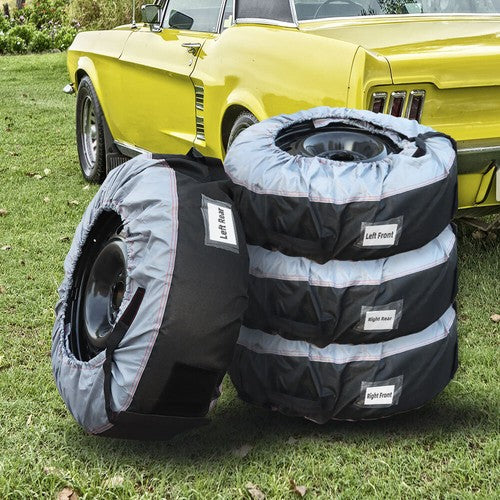 Solid Spare For Black 420D And Black 600D Cases+Tyre 4Pcs Bags Car Cover With Handheld Tyre