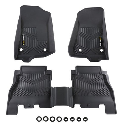 Solid Spare TPE Floor Mats Fit For 18-2023 Jeep Wrangler JL Unlimited All Weather Car Liners