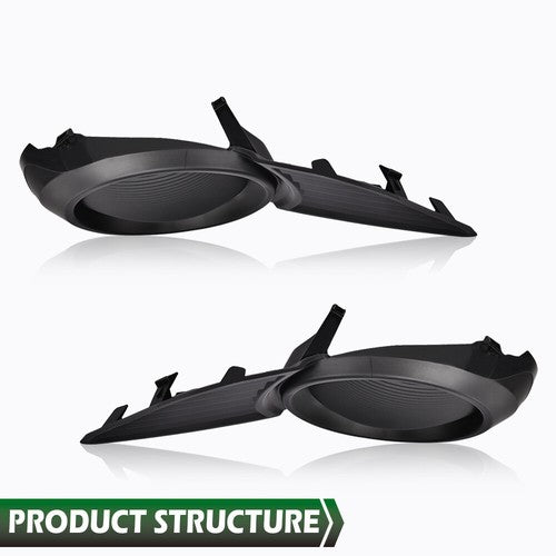 Solid Spare 2pcs Fog Light Covers Driver & Passenger Side Fit For 11-17 Toyota Sienna