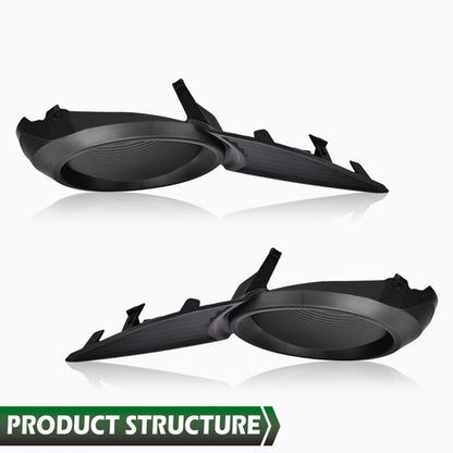 Solid Spare 2pcs Fog Light Covers Driver & Passenger Side Fit For 11-17 Toyota Sienna