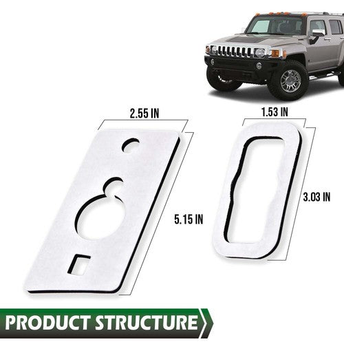 Solid Spare Fit For 2003-2009 Hummer H2 Cab Marker Roof Lights Running Lamp Gasket Seal