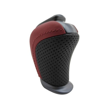 For 2008 2009 2010-2016 GT-R GTR R35 SHIFTER SHIFT LEVER KNOB RED BLACK LEATHER
