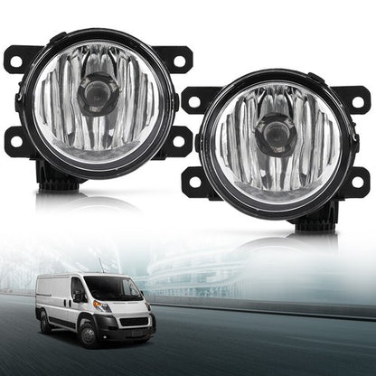 Solid Spare Front Bumper Fog Lights Driving Lamps Fit For 14-22 Ram Promaster 1500 2500 3500