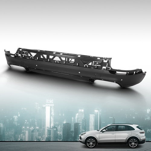 Solid Spare Fit For 2018-2023 Porsche Cayenne Rear Bumper Spoiler Cover Lower Valance