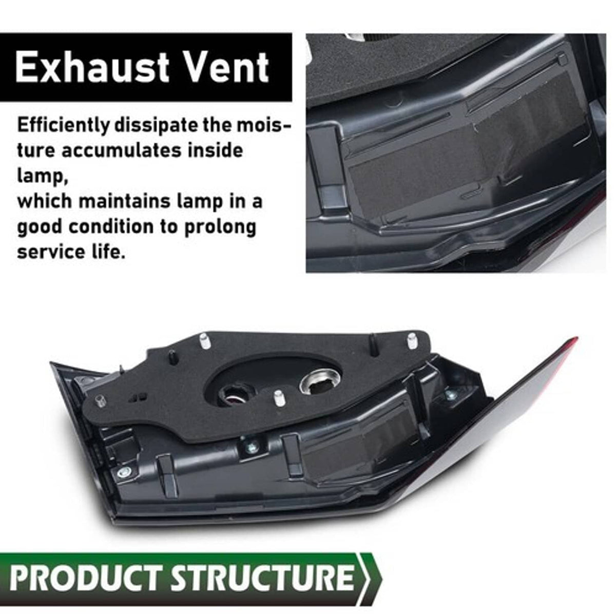 Solid Spare New Fit For 2019-2022 Nissan Altima Inner Tail Light Rear Brake Lamp Right Side